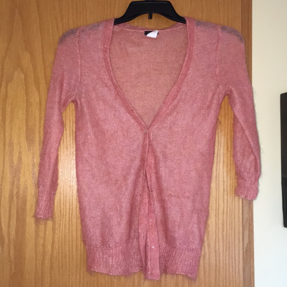 Fuzzy Peach Cardigan